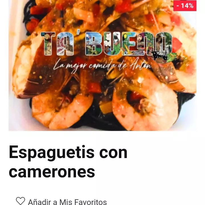 Spaghetti con camerones