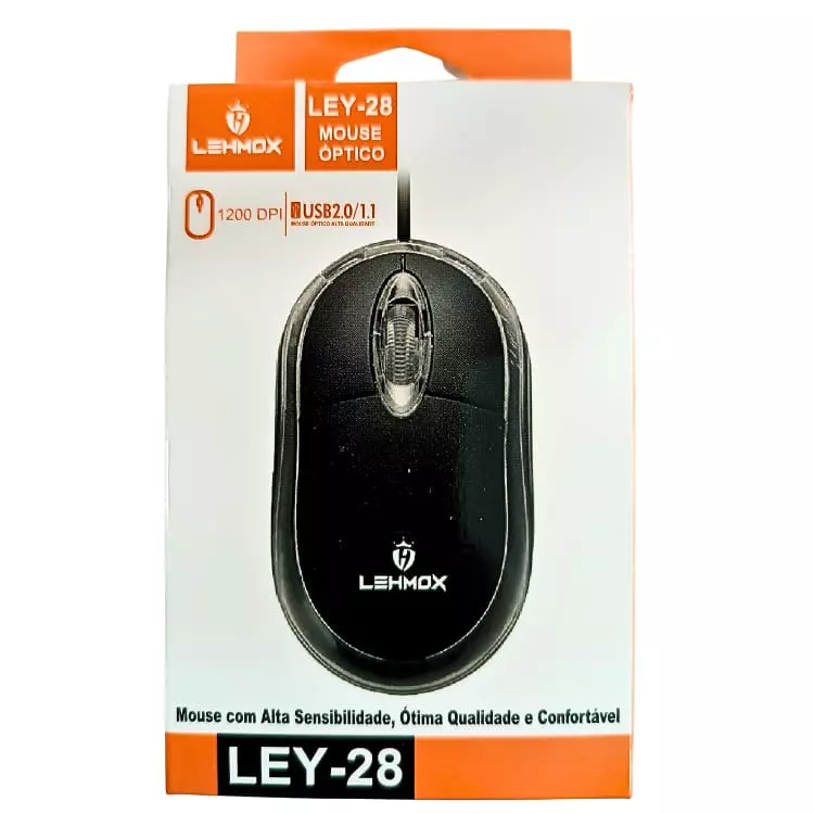 MOUSE USB C/FIO LEHMOX LEY-28