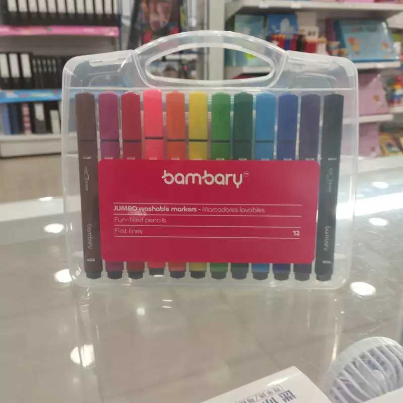 Marcadores jumbo lavables bambary