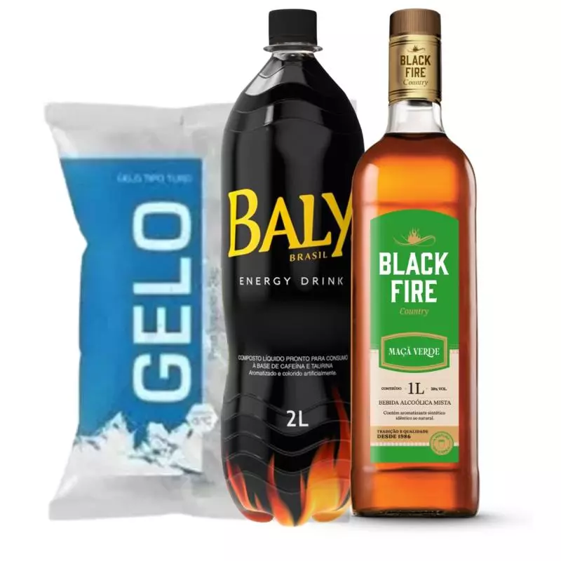 Kit Black Fire Maça Verde