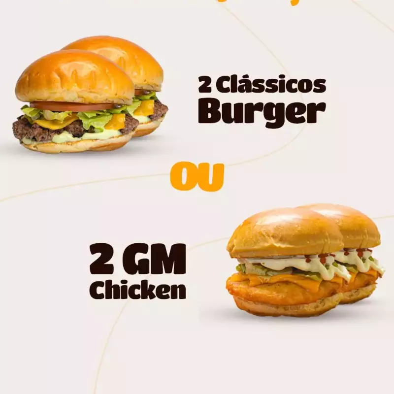 2 BURGERS POR R$29,90