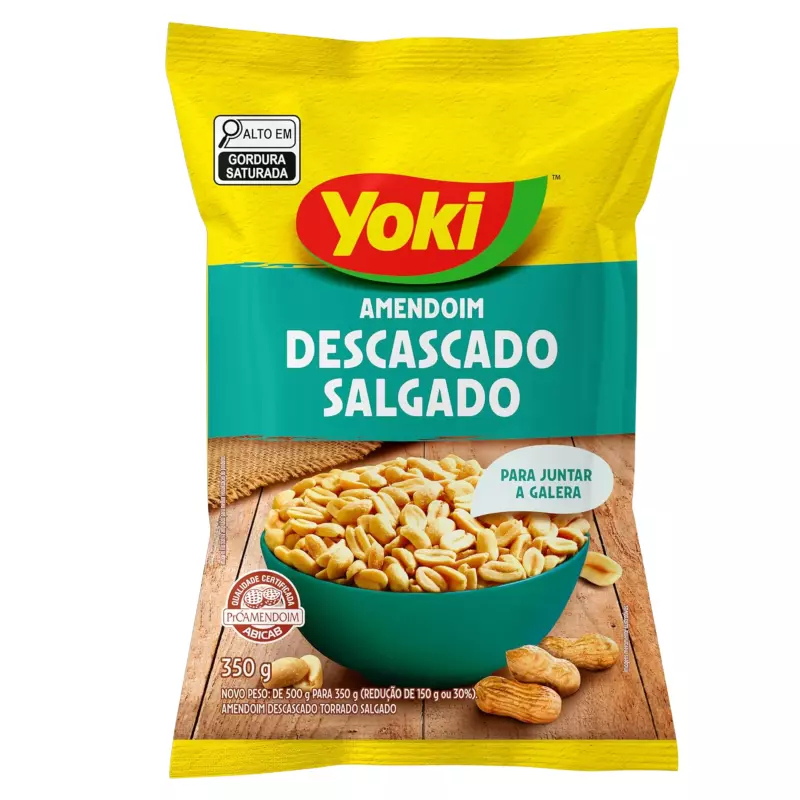 Amendoim Salgado sem Casca Yoki 350g