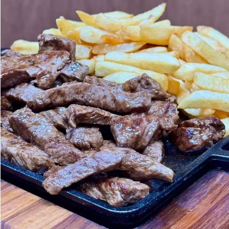 CONTRA FILÉ COM FRITAS