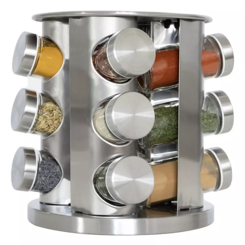 Porta tempero de inox giratório(cópia)