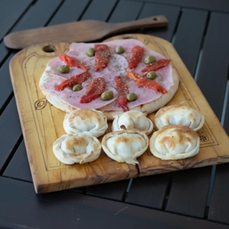 1 Jamón y morrón + 6 Empanadas