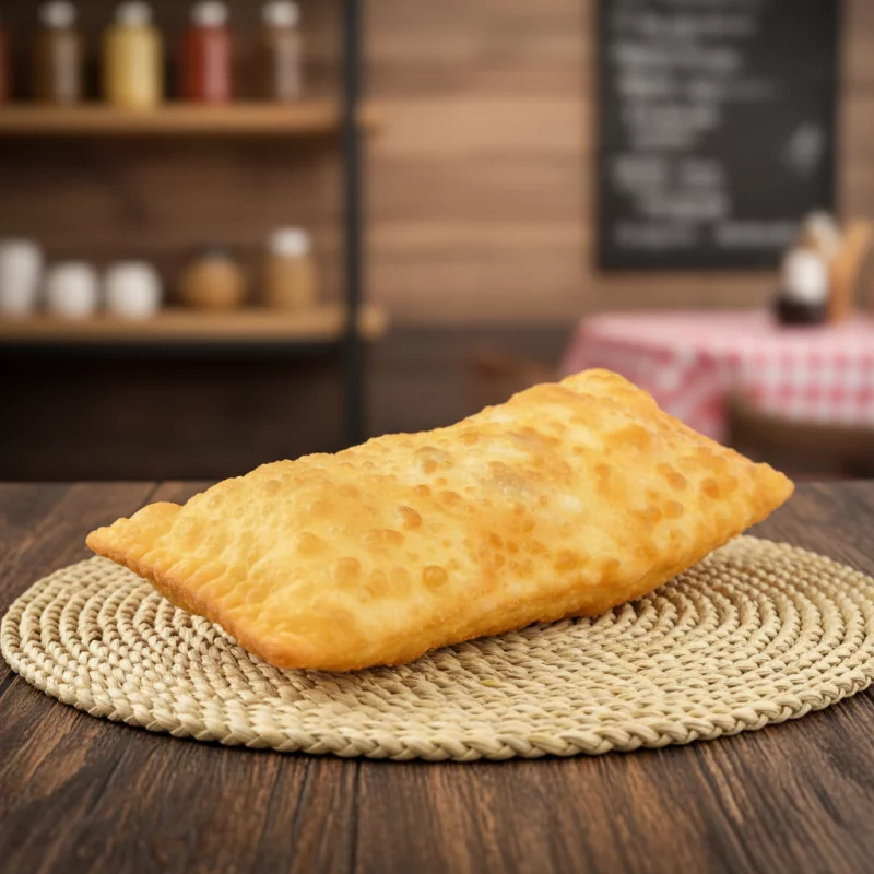 Pastel de Frango com Queijo Coalho