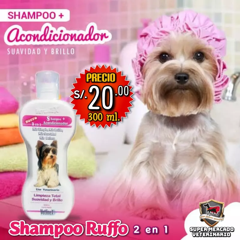 Shampoo Ruffo 2 en 1 300 ML