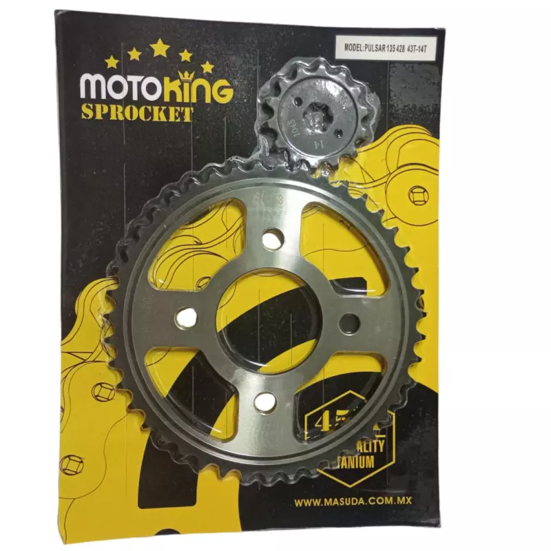 SET SPROCKET PULSAR 135 43T-14T 428