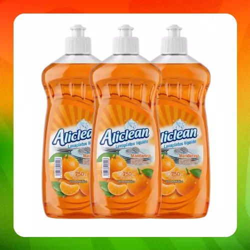 Bulto Aliclean Jabón Mandarina 750ml