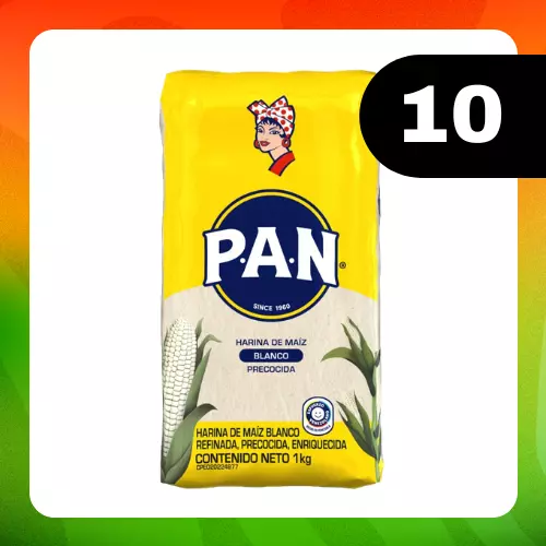 Medio Bulto Pan Harina Maíz 1kg