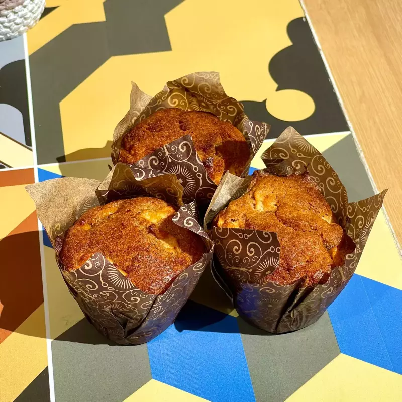 Muffin saludable de manzana