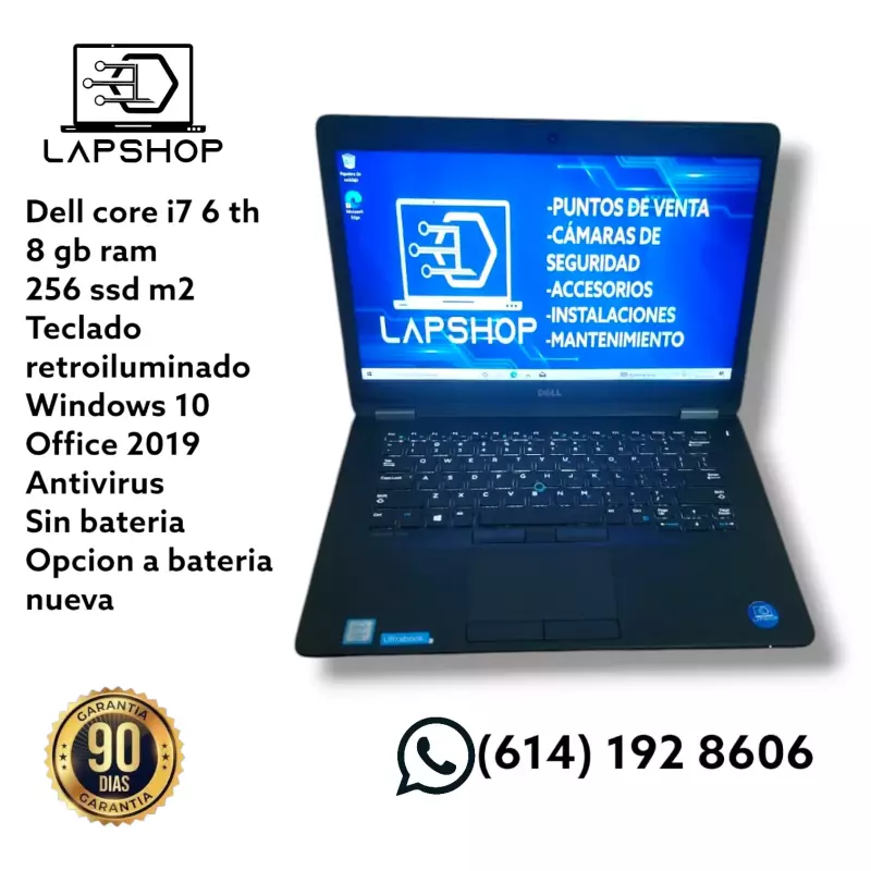 Laptop dell core i7 6th
