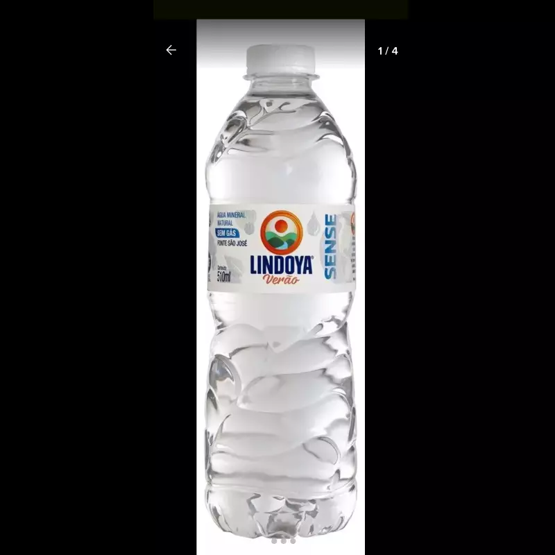 Água mineral sem gás
