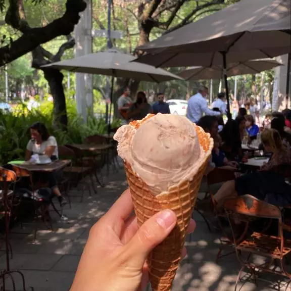HELADO VAINILLA Y CONO ,VEGANO