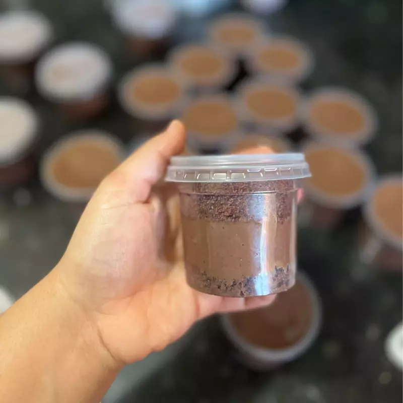 Bolo no pote de brigadeiro 140ml