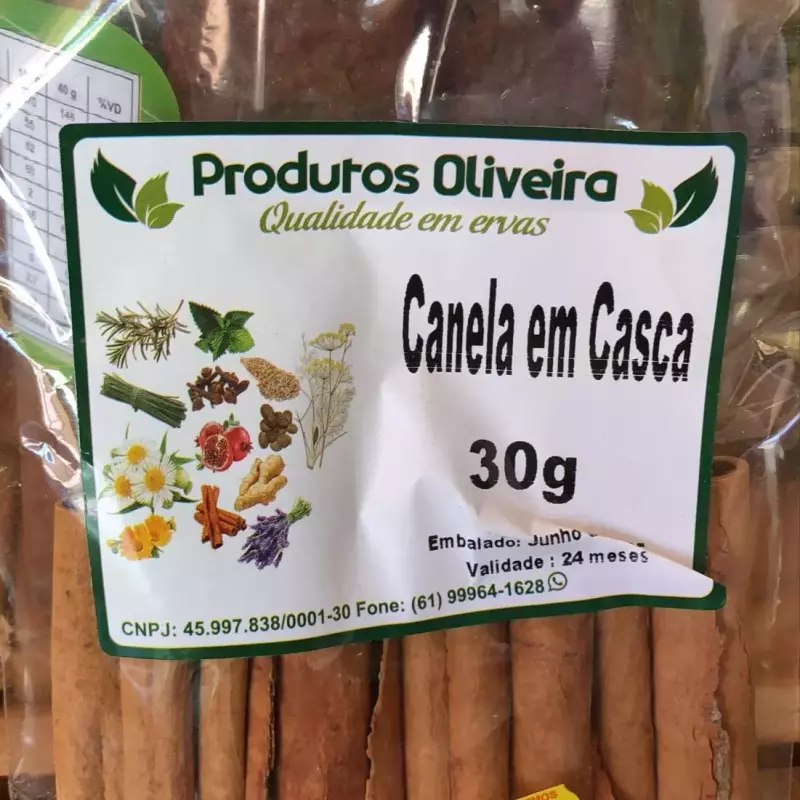 Canela em casca