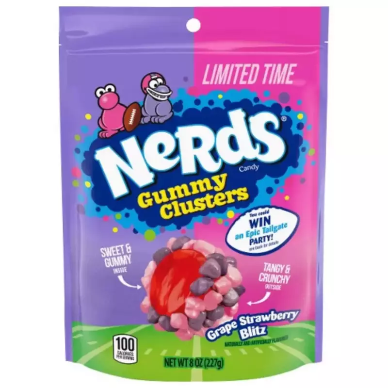 Nerds gummy clusters grape & strawbe