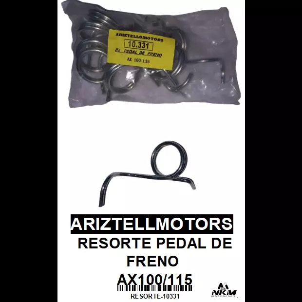 RESORTE PEDAL DE FRENO AX100/115