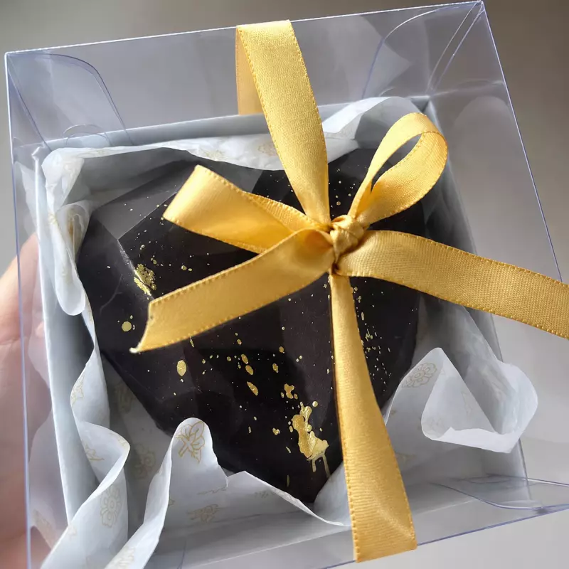 Coração lapidado Brigadeiro