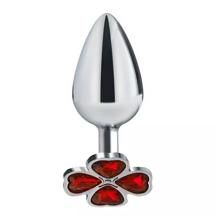 Plug Anal Trevo Vermelho M