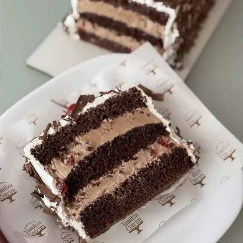 Fatia torta Floresta Negra