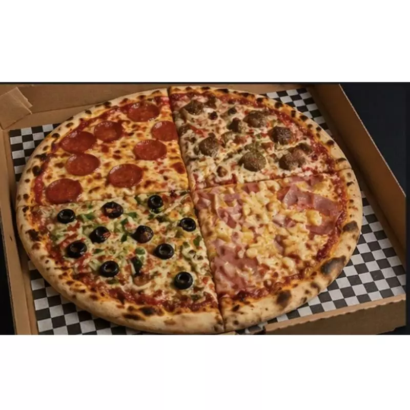 Pizza de cuatro sabores