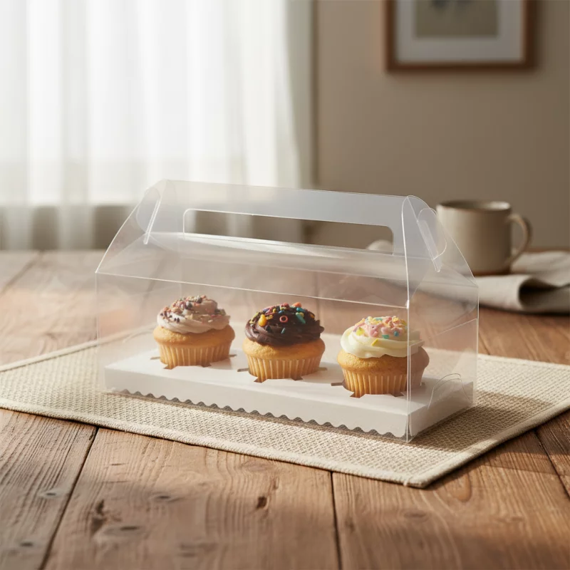 0987 CAJA  DE ACETATO CUPCAKE