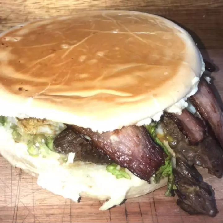 Xis Iscas de carne + Fatia de Bacon