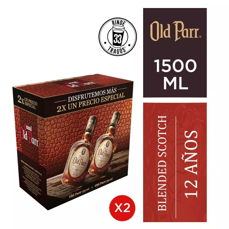 OLD PARR 12 AÑOS PACK