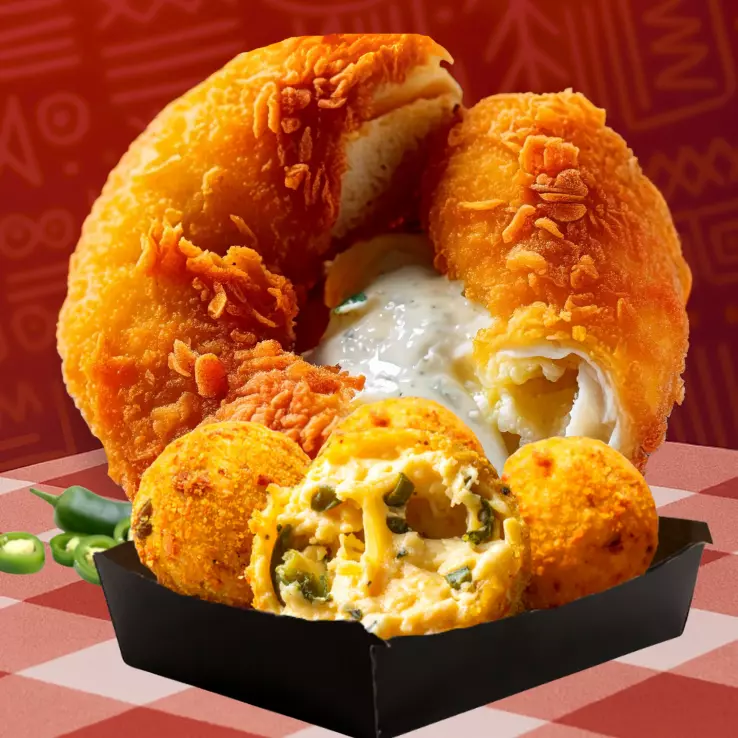 Donuts de frango +4 Chesse Jalapeño