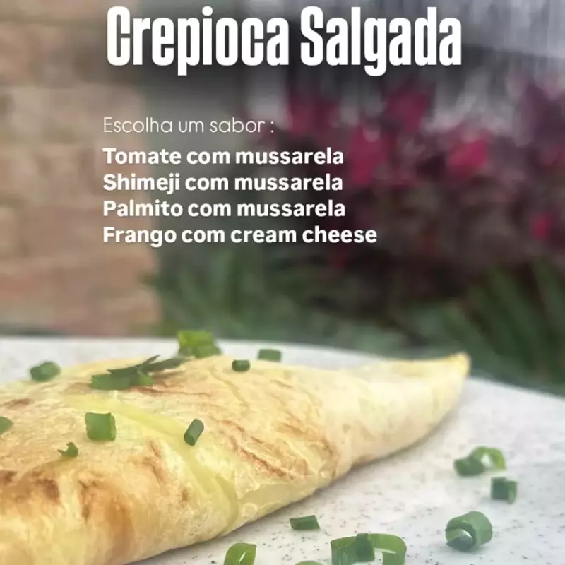 Crepioca de Queijo com Tomate