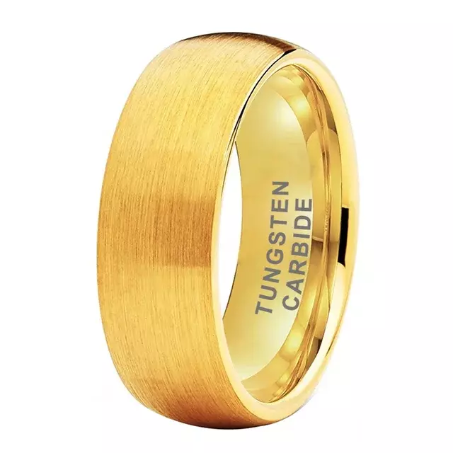 Matte Gold Tungsten Ring