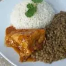 Lentejas con Estofado de Pollo