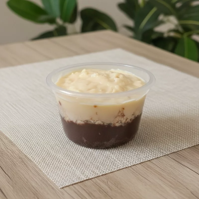 Bolo de coco e chocolate