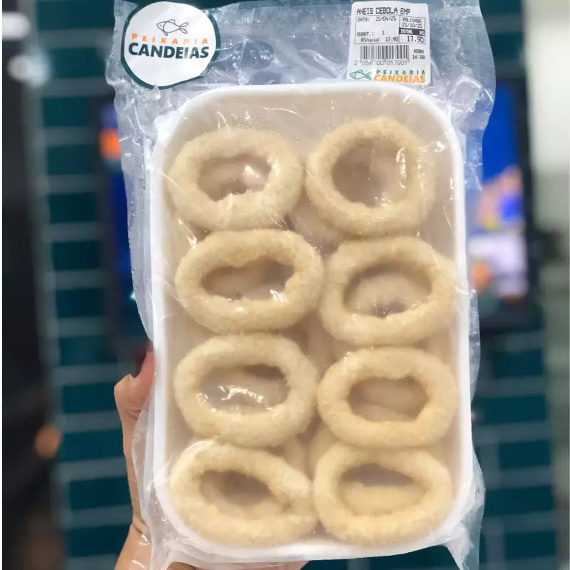 Anéis de Cebola Empanados