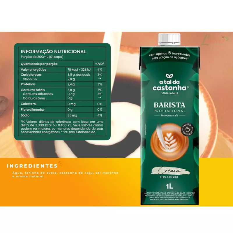 Barista 1 L - A tal da castanha