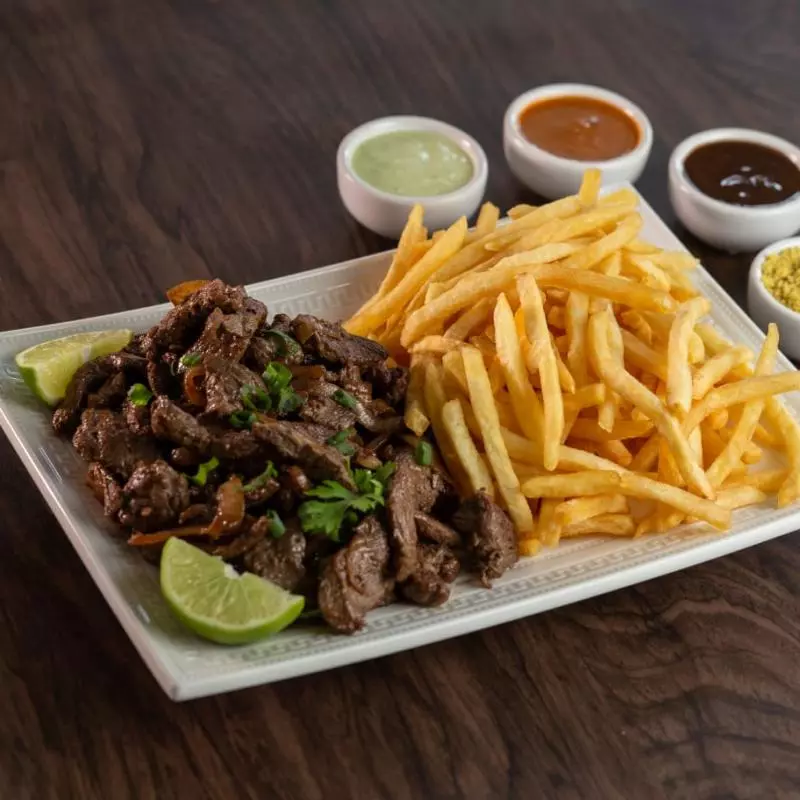 Alcatra com Fritas