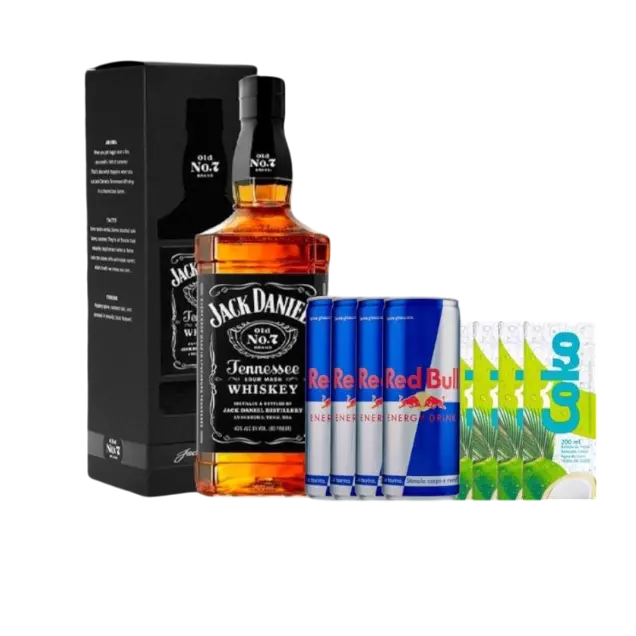 COMBO DE JACK DANIELS + RED BULL
