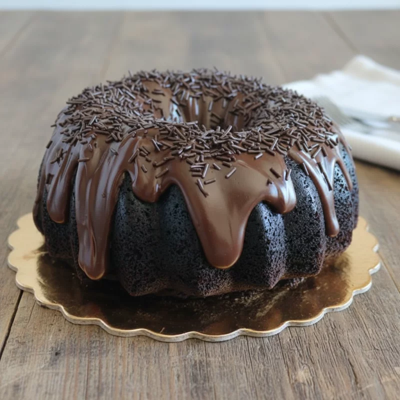Bolo de Cacau c/Brigadeiro