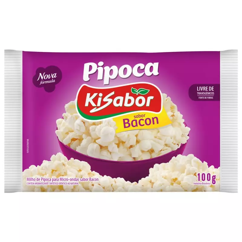 PIPOCA PARA MICRO ONDAS BACON KISABO