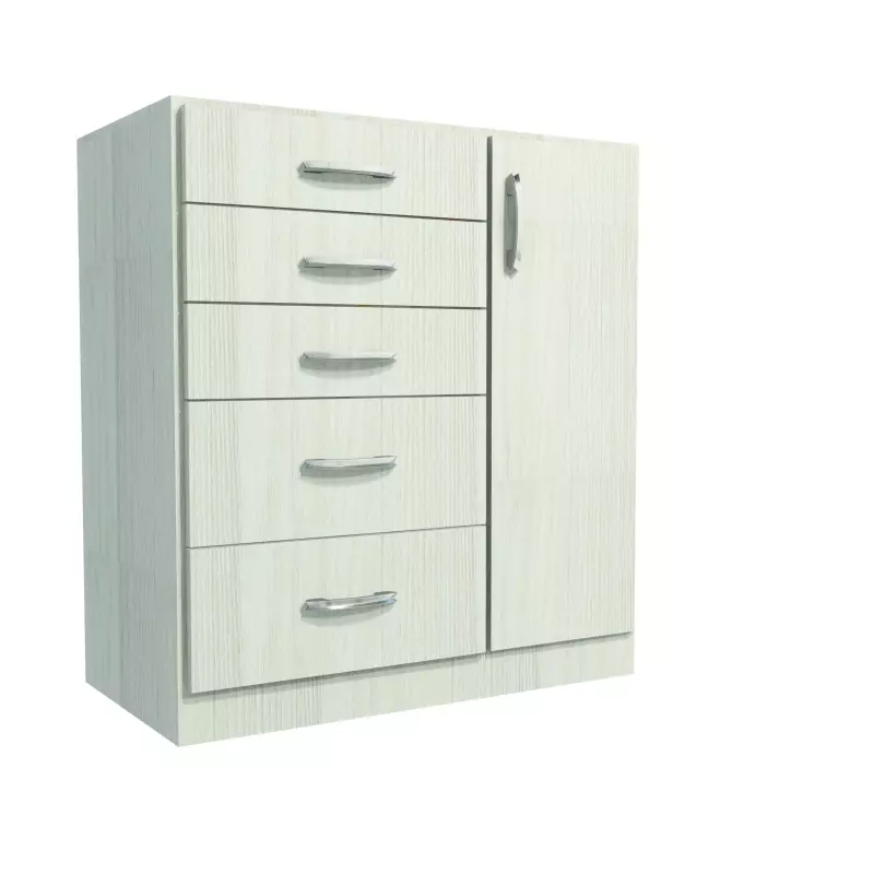 Comoda 5 Cajones y 1 Puerta