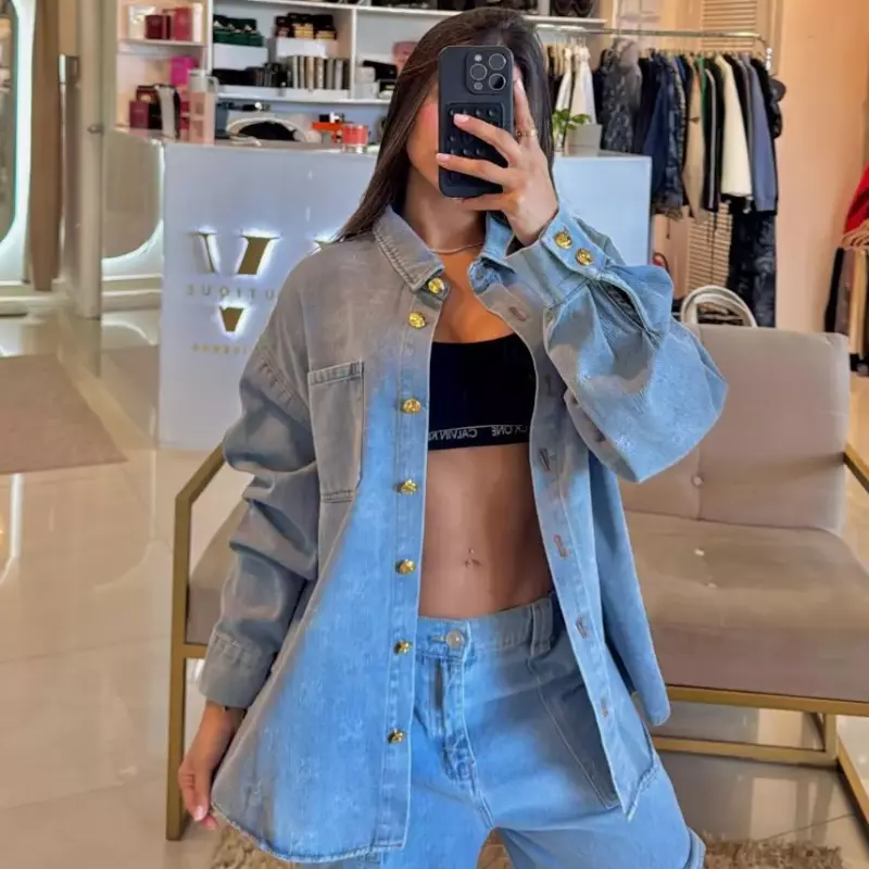 CAMISA CELINE DE JEAN TIPO CHAQUETA