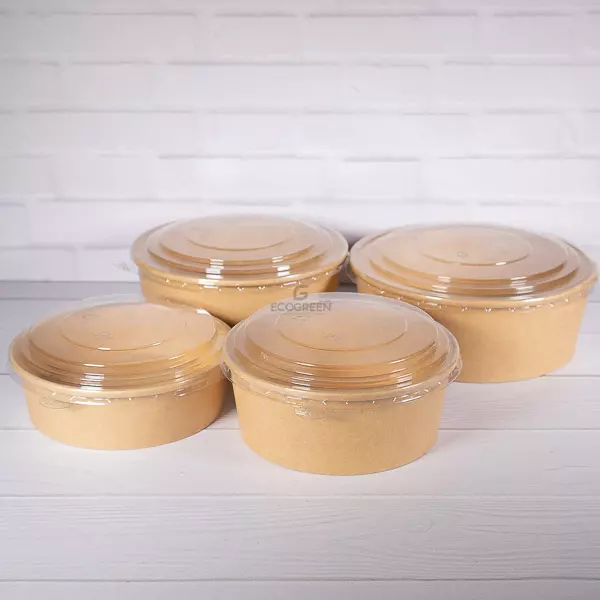 Bowl Kraft Tapa PET/PP ECOGREEN