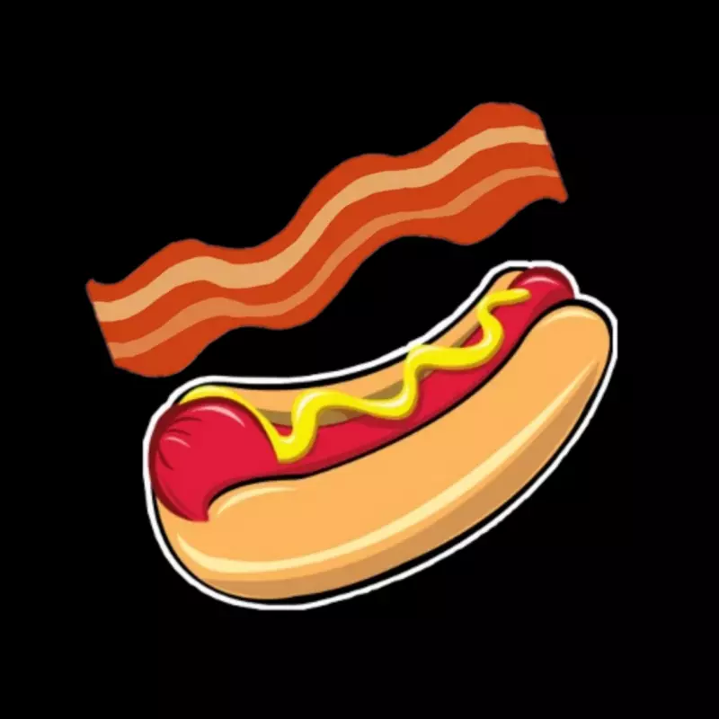 HOT DOG CON TOCINO O QUESO