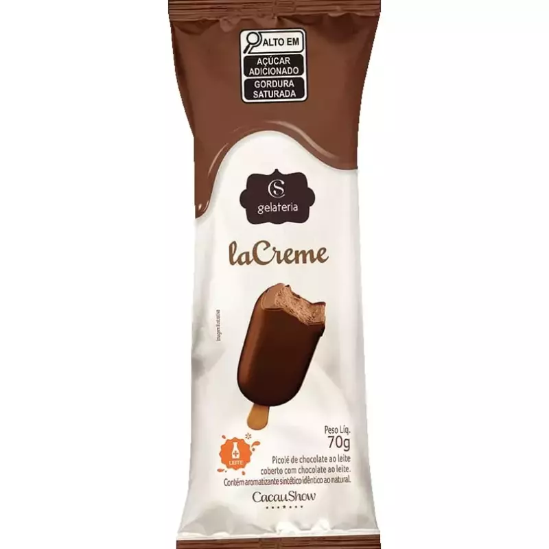 Sorvete lacreme ao Leite 70g