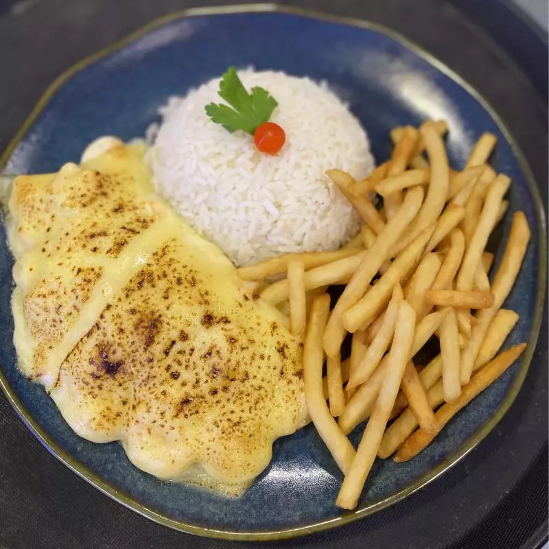 CAMARÃO AO CATUPIRY GRATINADO C/MUSS