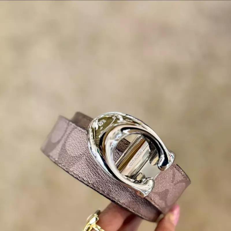 COACH BEIGE MONOGRAM SILVER