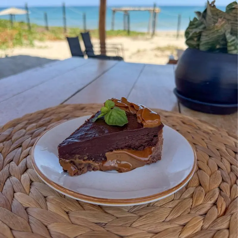Pie de chocolate y toffee