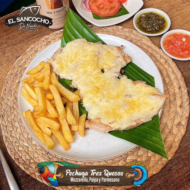 PECHUGA TRES QUESOS