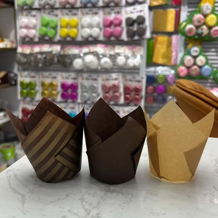 Tulipan Kraft #605-MARRON